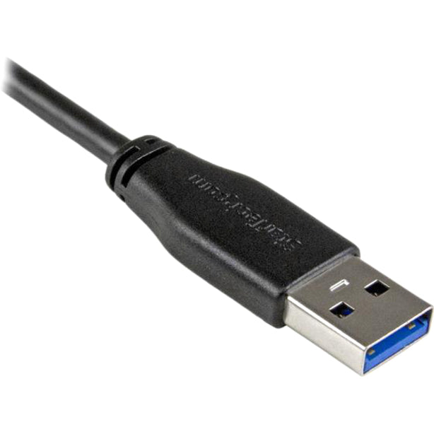 StarTech.com 2m 6 ft Slim Micro USB 3.0 (5Gbps) Cable - M/M - USB 3.0 A to Right-Angle Micro USB - USB 3.2 Gen 1 USB3AU2MRS