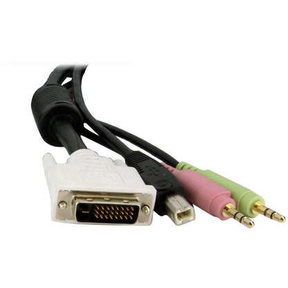 StarTech.com 6 ft 4-in-1 USB DVI KVM Switch Cable with Audio DVID4N1USB6