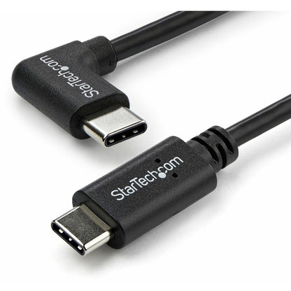 StarTech.com 1m 3 ft Right Angle USB-C Cable M/M - USB 2.0 - USB Type C Cable - 90 degree USB-C Cable - USB C to USB C Cable - USB-C Charge Cable USB2CC1MR