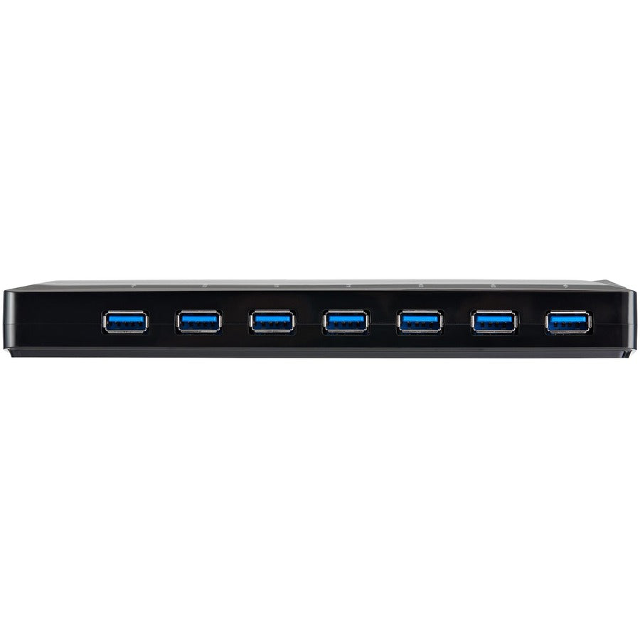 StarTech.com 7-Port USB 3.0 Hub plus Dedicated Charging Ports - 2 x 2.4A Ports - Desktop USB Hub and Fast-Charging Station ST93007U2C