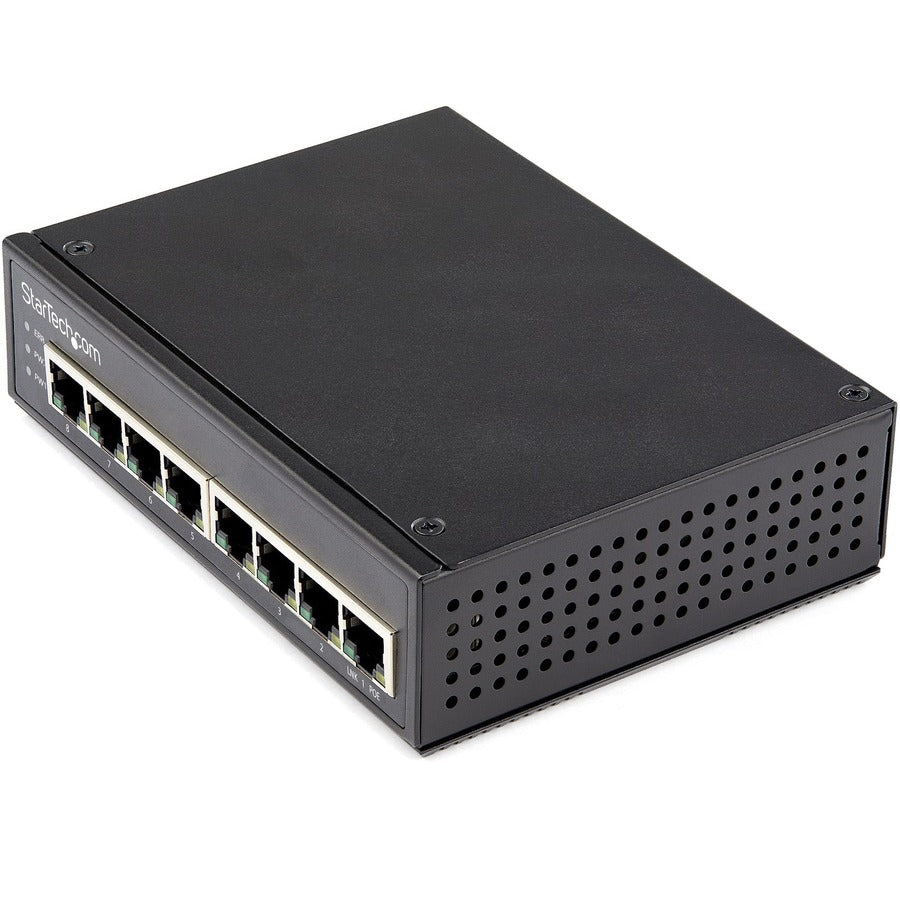 StarTech.com Industrial 8 Port Gigabit PoE Switch 30W - Power Over Ethernet Switch - GbE POE+ Network Switch - Unmanaged - IP-30 IESC1G80UP