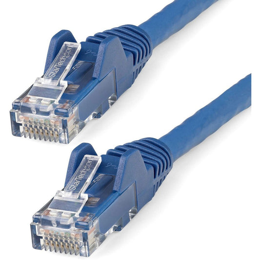 StarTech.com 50ft (15m) CAT6 Ethernet Cable, LSZH (Low Smoke Zero Halogen) 10 GbE Snagless 100W PoE UTP RJ45 Blue Network Patch Cord, ETL N6LPATCH50BL