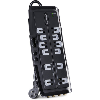 CyberPower CSHT1208TNC2 Home Theater 12-Outlets Surge Suppressor NET, and AV protection - Plain Brown Boxes CSHT1208TNC2