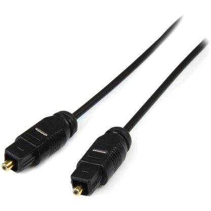 StarTech.com 3 ft Toslink SPDIF Optical Digital Audio Cable THINTOS3