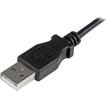 StarTech.com 0.5 m Right Angle Micro USB Cable - Charge and Sync Cable - USB to Micro USB - 24 AWG USBAUB50CMRA