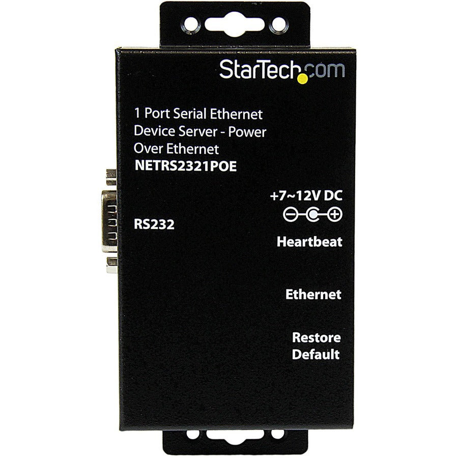 StarTech.com Serial Ethernet device server - 1 port - power over Ethernet - PoE NETRS2321POE