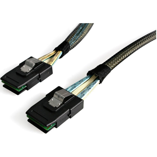 StarTech.com 50cm Internal Mini-SAS Cable SFF-8087 To SFF-8087 & Sideband - Serial Attached SCSI (SAS) internal cable - with Sidebands - 4-Lane - 36 pin 4i Mini MultiLane - 36 pin 4i Mini MultiLane - 50 cm SAS878750