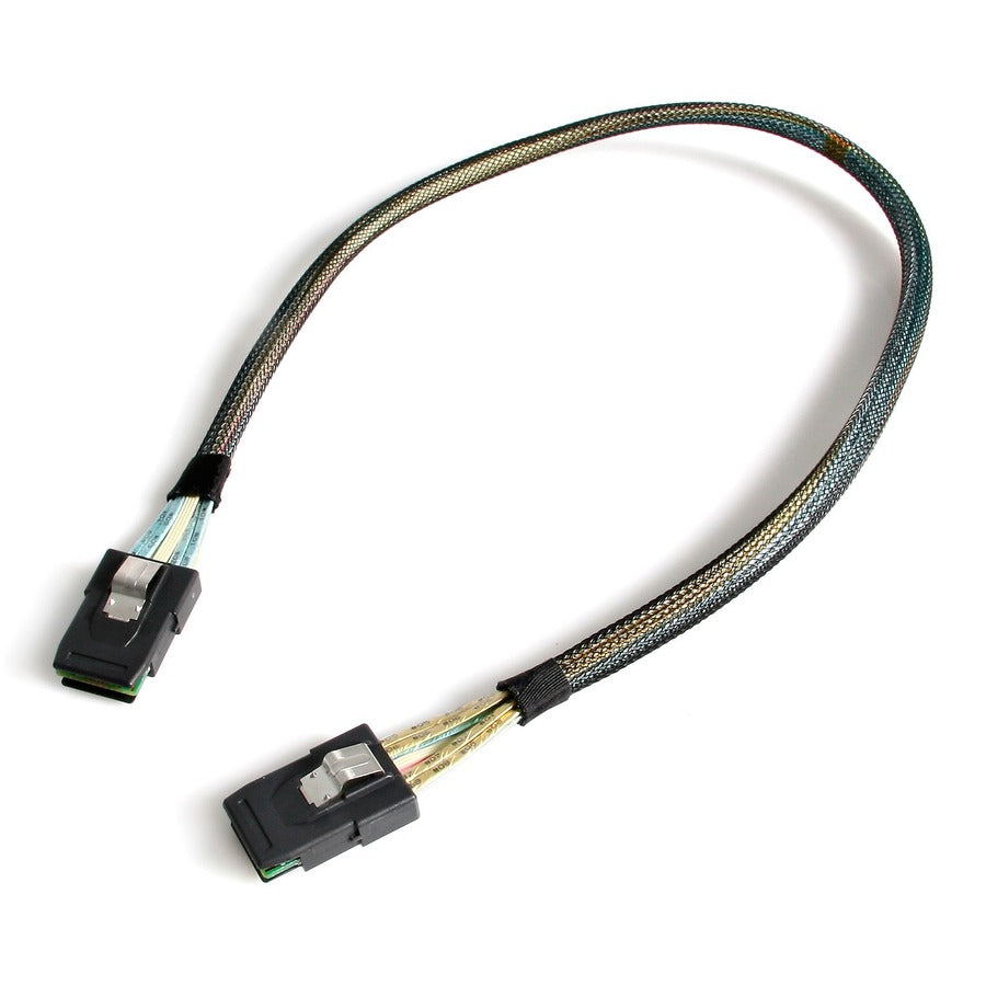 StarTech.com 50cm Internal Mini-SAS Cable SFF-8087 To SFF-8087 & Sideband - Serial Attached SCSI (SAS) internal cable - with Sidebands - 4-Lane - 36 pin 4i Mini MultiLane - 36 pin 4i Mini MultiLane - 50 cm SAS878750