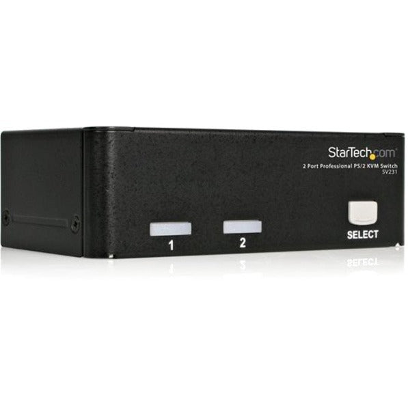 StarTech.com 2 Port Professional PS/2 KVM switch - PS/2 - 2 ports - 1 local user - 1U SV-231