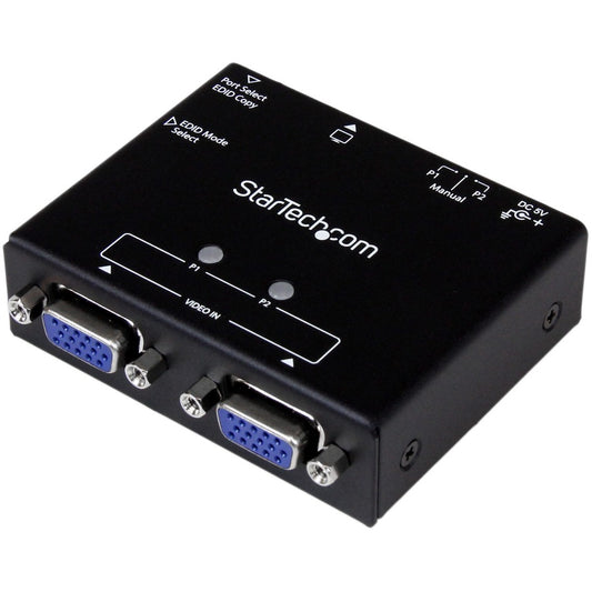 StarTech.com 2-Port VGA Auto Switch Box with Priority Switching and EDID Copy ST122VGA