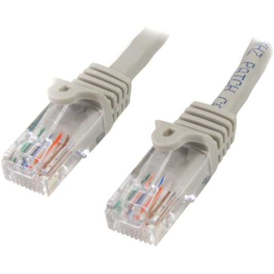 StarTech.com 15 ft Gray Snagless Cat5e UTP Patch Cable 45PATCH15GR