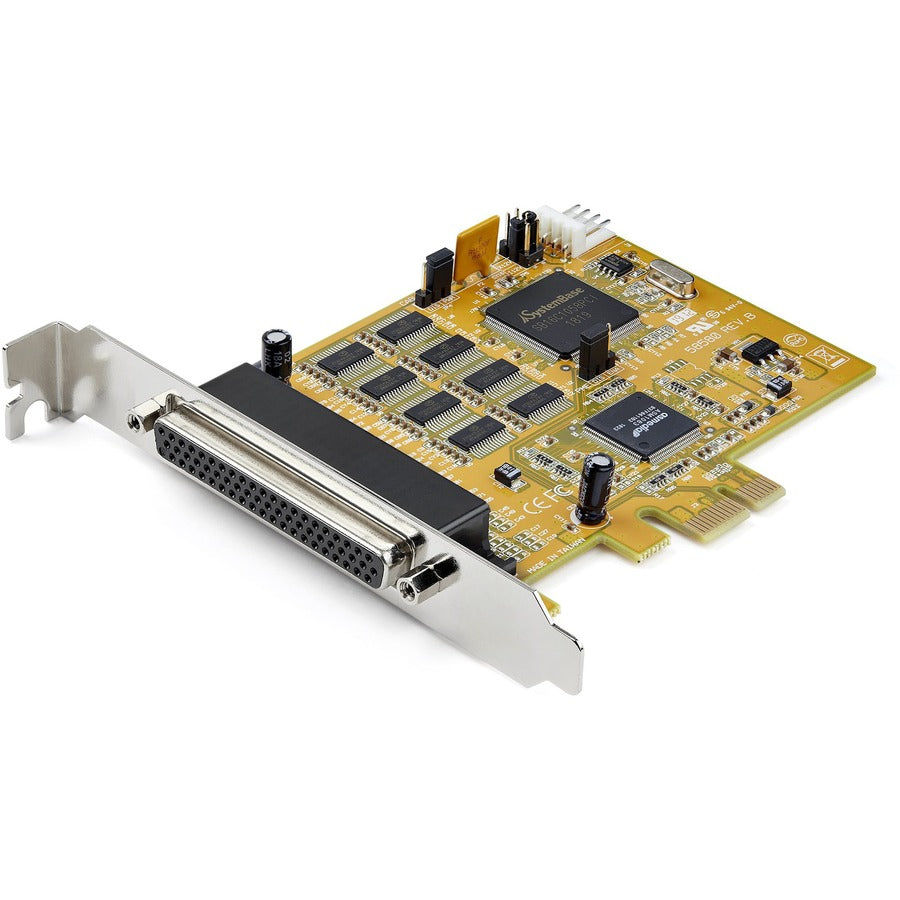 StarTech.com 8-Port PCI Express RS232 Serial Adapter Card - PCIe to Serial DB9 RS232 Controller Card - 16C1050 UART - 15kV ESD - Win/Linux PEX8S1050