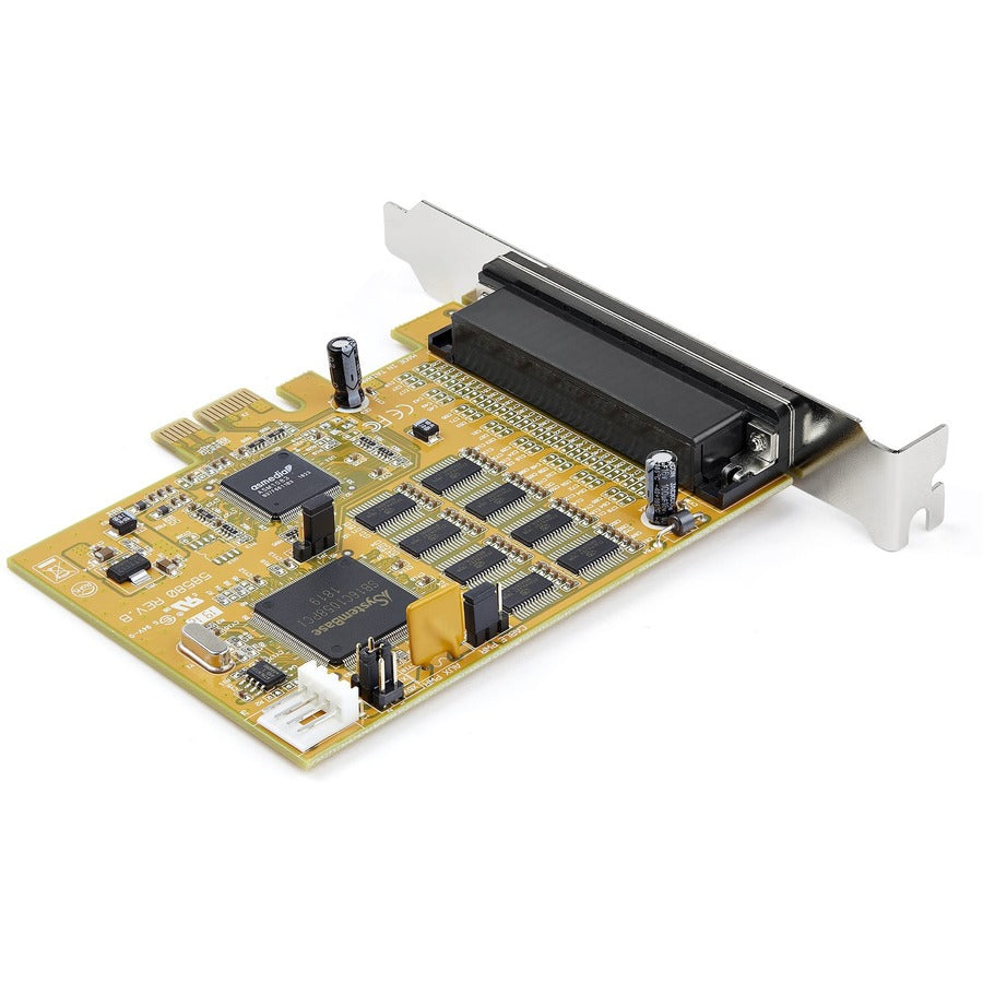 StarTech.com 8-Port PCI Express RS232 Serial Adapter Card - PCIe to Serial DB9 RS232 Controller Card - 16C1050 UART - 15kV ESD - Win/Linux PEX8S1050