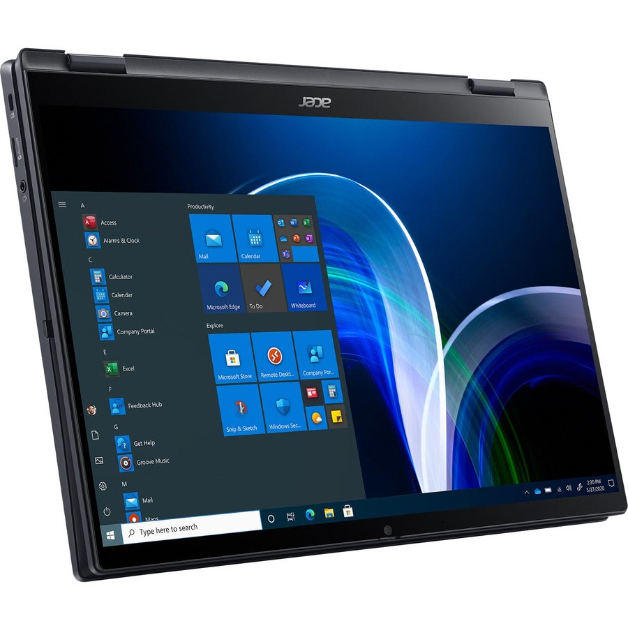 Acer TravelMate Spin P6 P614RN-52 TMP614RN-52-77DL 14" Touchscreen Convertible 2 in 1 Notebook - WUXGA - Intel Core i7 11th Gen i7-1165G7 - 16 GB - 512 GB SSD - English Keyboard - Galaxy Black NX.VT1AA.004