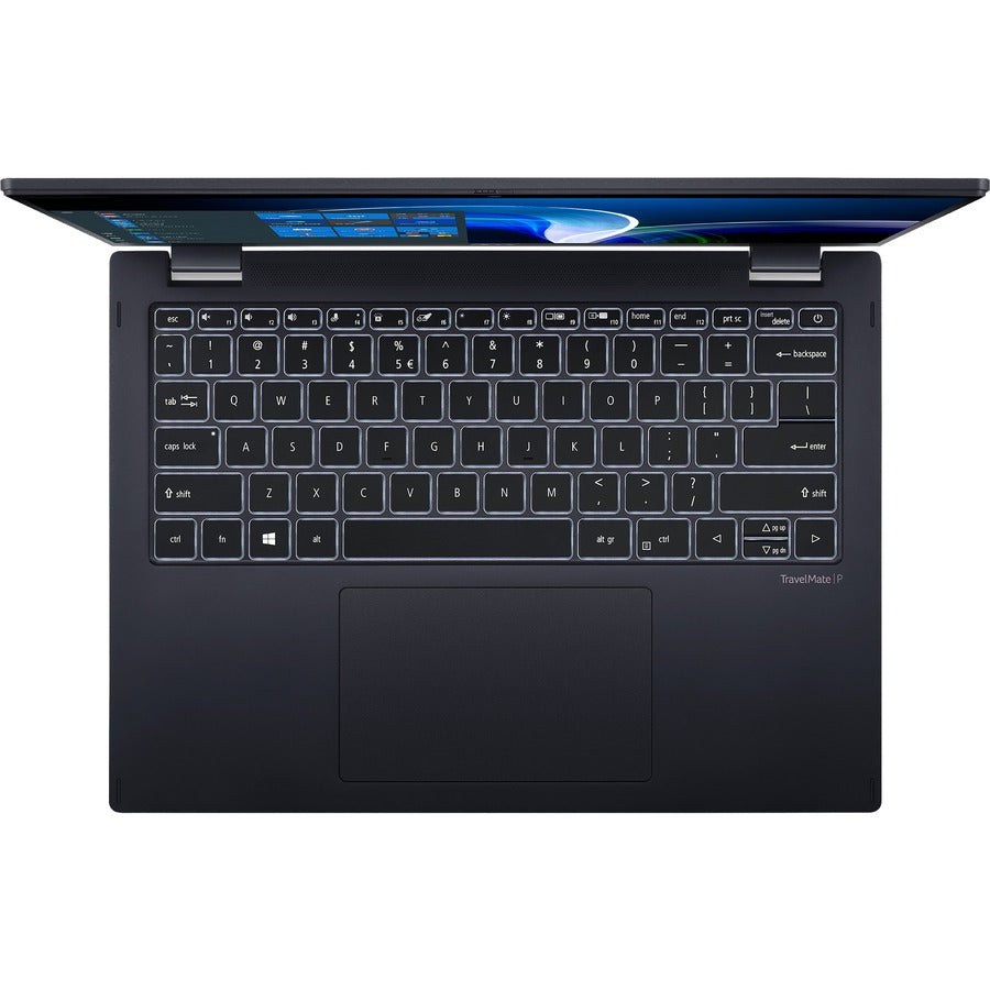 Acer TravelMate Spin P6 P614RN-52 TMP614RN-52-77DL 14" Touchscreen Convertible 2 in 1 Notebook - WUXGA - Intel Core i7 11th Gen i7-1165G7 - 16 GB - 512 GB SSD - English Keyboard - Galaxy Black NX.VT1AA.004