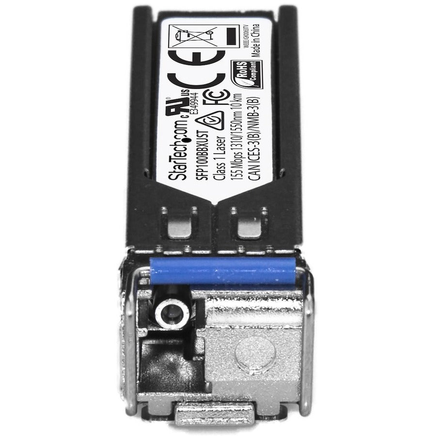 StarTech.com MSA Uncoded SFP Transceiver Module - 100BASE-BX - 100 Mb Ethernet BiDi Fiber (SMF) SFP100BBXUST