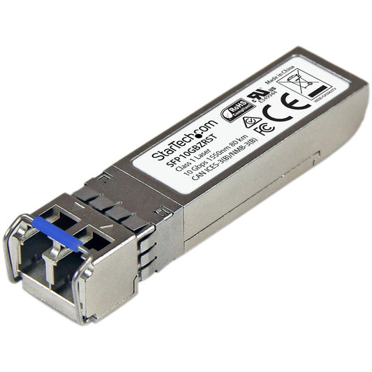 StarTech.com MSA Uncoded SFP+ Module - 10GBASE-ZR - 10GE Gigabit Ethernet SFP+ 10GbE Single Mode Fiber (SMF) Optic Transceiver - 80km DDM SFP10GBZRST