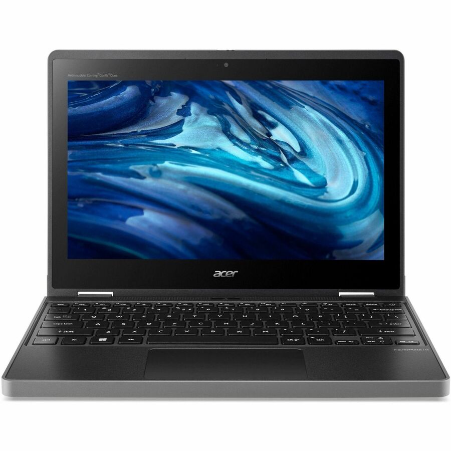 Acer TravelMate Spin B3 B311R-33 TMB311R-33-C872 11.6" Touchscreen Convertible 2 in 1 Notebook - WXGA - Intel N100 - 8 GB - 128 GB Flash Memory - English Keyboard - Black NX.VYNAA.001