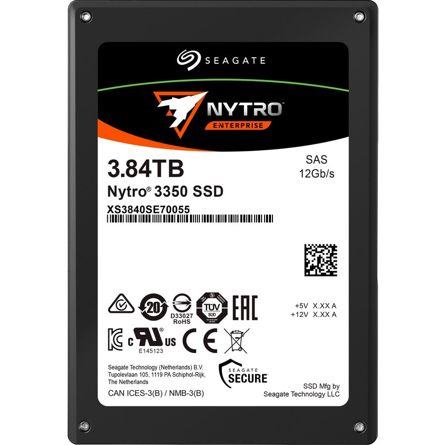 Seagate Nytro 3000 XS3840SE70055 3.84 TB Solid State Drive - 2.5" Internal - SAS (12Gb/s SAS) XS3840SE70055