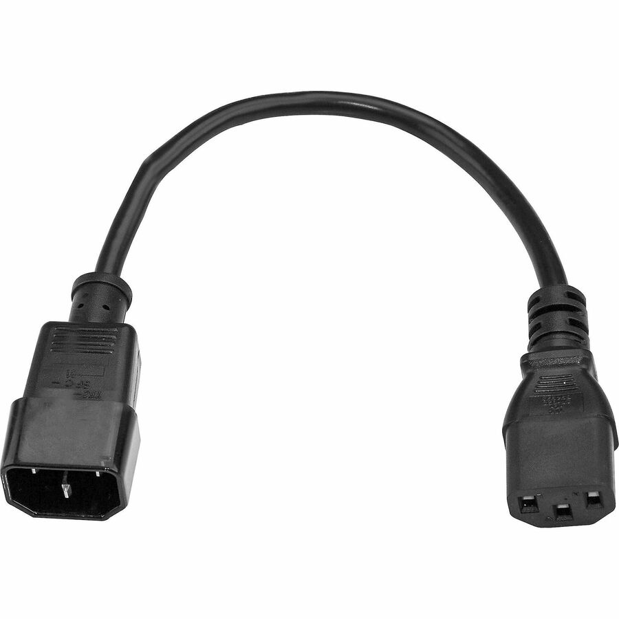 StarTech.com 10ft (3m) Power Extension Cord, C14 to C13, 10A 125V, 18AWG, Computer Power Cord Extension, Power Supply Extension Cable PXT10010