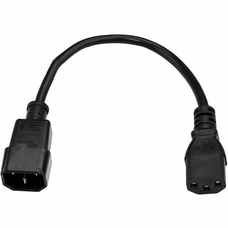 StarTech.com 10ft (3m) Power Extension Cord, C14 to C13, 10A 125V, 18AWG, Computer Power Cord Extension, Power Supply Extension Cable PXT10010