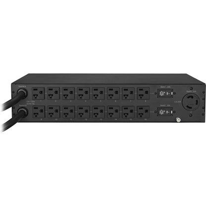 PDU ATS avec compteur CyberPower PDU30MT17AT 120 V 30 A 2U 17 prises (2) L5-30P PDU30MT17AT