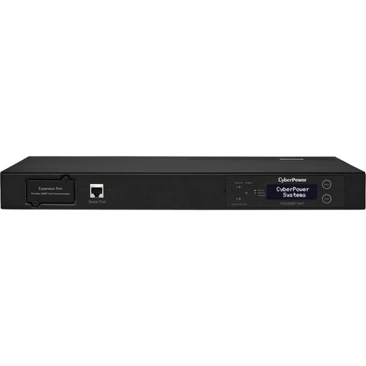 CyberPower PDU20MT10AT Metered ATS PDU 120V 20A 1U 10-Outlets (2) L5-20P PDU20MT10AT