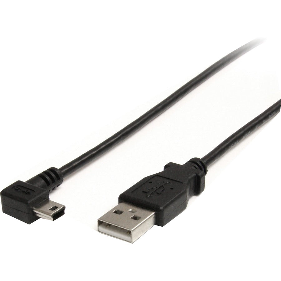 StarTech.com 3 ft Mini USB Cable - A to Right Angle Mini B USB2HABM3RA