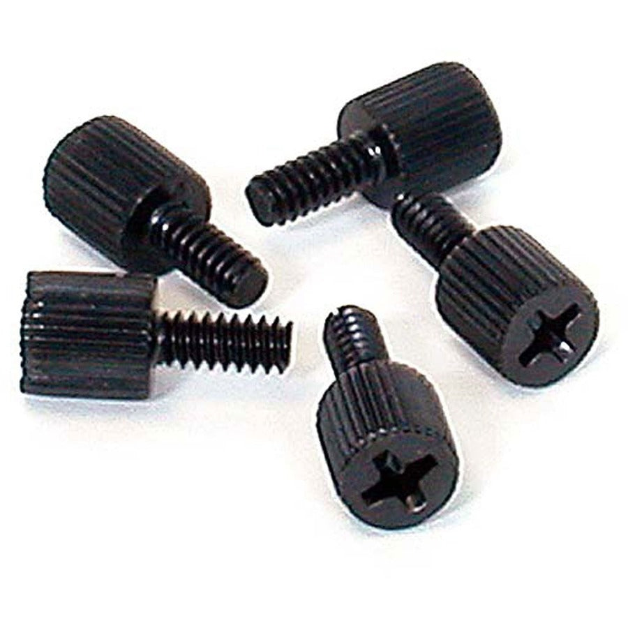 StarTech.com 6-32, 5/16in Long Black Metal Computer Case Thumbscrew &acirc;&euro;" Pkg of 50 - Metal Thumbscrews - PC Case Thumbscrew - 8 mm (pack of 50 ) SCREWTHUMB