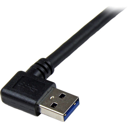 StarTech.com 1m Black SuperSpeed USB 3.0 (5Gbps) Cable - Right Angle A to B - M/M USB3SAB1MRA