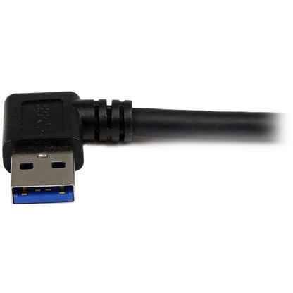 StarTech.com 1m Black SuperSpeed USB 3.0 (5Gbps) Cable - Right Angle A to B - M/M USB3SAB1MRA