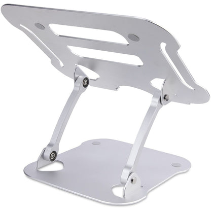 StarTech.com Laptop Stand for Desk, Ergonomic Laptop Stand Adjustable Height, Aluminum, Up to 22lb/10kg, Foldable Notebook Riser/Lift ADJ-LAPTOP-RISER