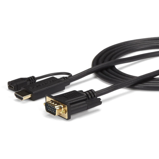 StarTech.com HDMI to VGA Cable - 10 ft / 3m - 1080p - 1920 x 1200 - Active HDMI Cable - Monitor Cable - Computer Cable HD2VGAMM10