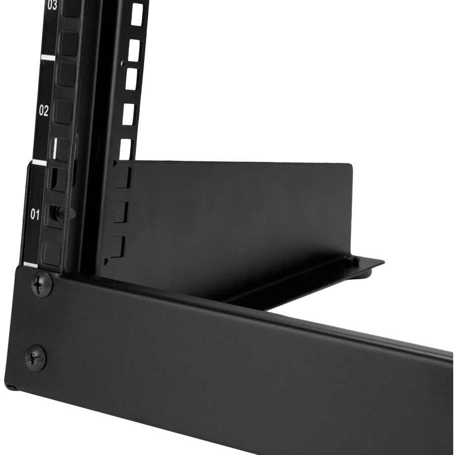 StarTech.com 2-Post 8U Desktop Server Rack, Open Frame 19in Computer Rack, Small Home/Office Rack for AV / Studio / Data / IT Equipment RK8OD