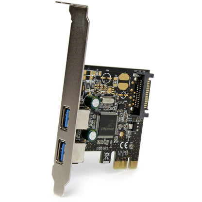 StarTech.com 2 Port PCI Express PCIe SuperSpeed USB 3.0 Controller Card w/ SATA Power - 5Gbps PEXUSB3S23