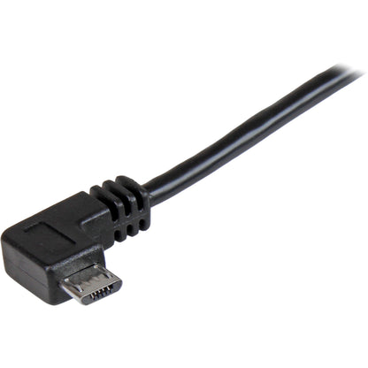 StarTech.com 2m 6 ft Right Angle Micro-USB Charge and Sync Cable M/M - USB 2.0 A to Micro USB - 24 AWG USBAUB2MRA