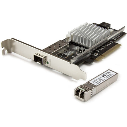 StarTech.com 10G Network Card - 1x 10G Open SFP+ Multimode LC Fiber Connector - Intel 82599 Chip - Gigabit Ethernet Card PEX10000SRI