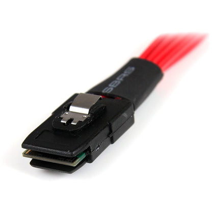 StarTech.com 1m Serial Attached SCSI SAS Cable - SFF-8087 to 4x Latching SATA SAS8087S4100