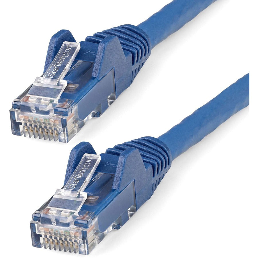 StarTech.com 30cm(1ft) CAT6 Ethernet Cable, LSZH (Low Smoke Zero Halogen) 10 GbE Snagless 100W PoE UTP RJ45 Blue Network Patch Cord, ETL N6LPATCH1BL