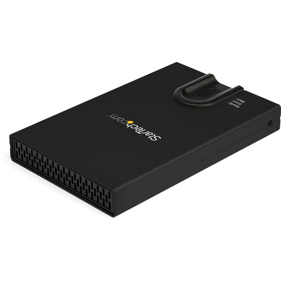 StarTech.com Biometric Enclosure - 256-bit AES Encrypted USB 3.0 External Hard Drive Enclosure 2.5" SATA HDD/SSD - Fingerprint & Password S251BMU3FP