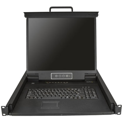 StarTech.com 8 Port Rackmount KVM Console w/ Cables - Integrated KVM Switch w/ 19" LCD - 1U LCD KVM Drawer 50000 MTBF - USB + VGA Support RKCONS1908K