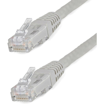 StarTech.com 35ft CAT6 Ethernet Cable - Gray Molded Gigabit - 100W PoE UTP 650MHz - Category 6 Patch Cord UL Certified Wiring/TIA C6PATCH35GR