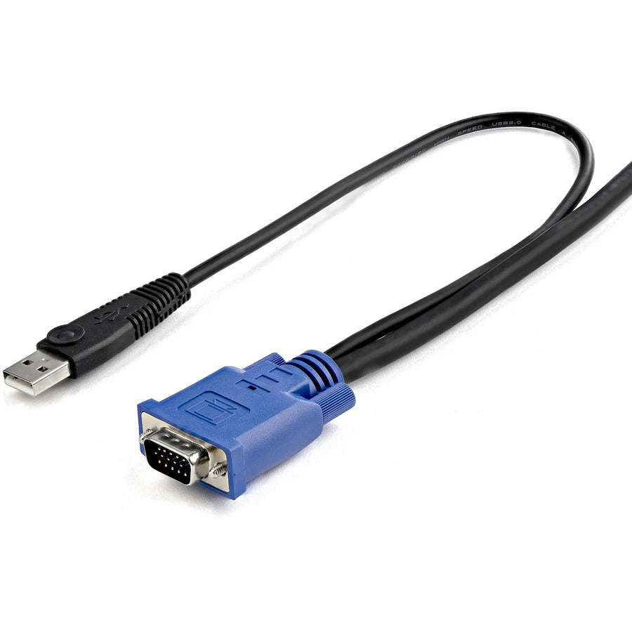 StarTech.com 15 ft 2-in-1 Ultra Thin USB KVM Cable - Video / USB cable - 4 pin USB Type A, HD-15 (M) - HD-15 (M) - 4.57 m SVECONUS15