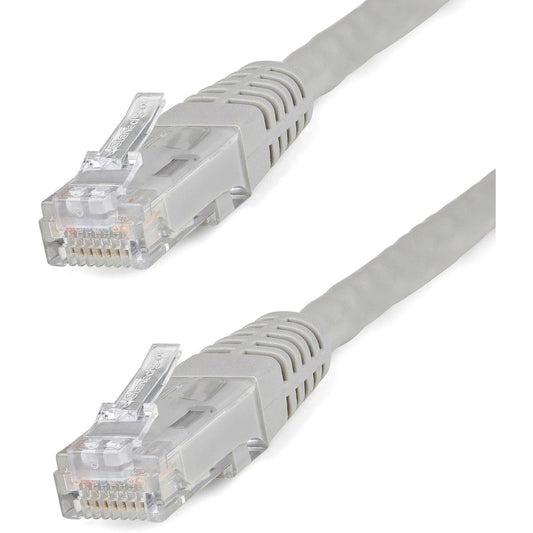 StarTech.com 1ft CAT6 Ethernet Cable - Gray Molded Gigabit - 100W PoE UTP 650MHz - Category 6 Patch Cord UL Certified Wiring/TIA C6PATCH1GR