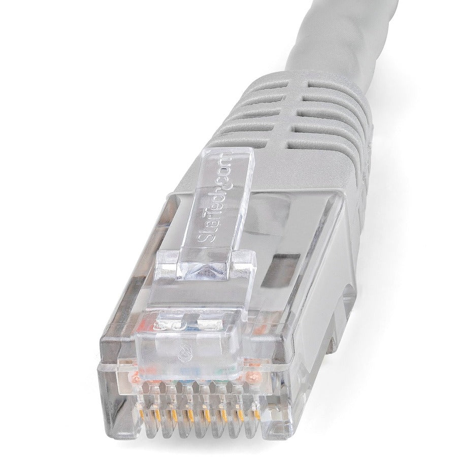 StarTech.com 1ft CAT6 Ethernet Cable - Gray Molded Gigabit - 100W PoE UTP 650MHz - Category 6 Patch Cord UL Certified Wiring/TIA C6PATCH1GR