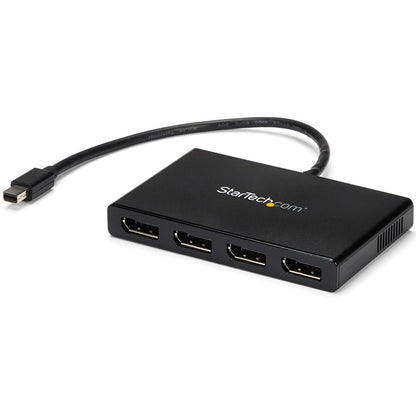 StarTech.com 4-Port Multi Monitor Adapter, Mini DisplayPort 1.2 to DP MST Hub, 4x 1080p, Video Splitter for Extended Desktop Mode, Windows MSTMDP124DP