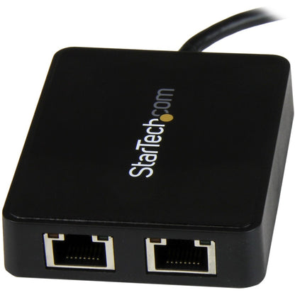 StarTech.com USB C to Dual Gigabit Ethernet Adapter with USB 3.0 (Type-A) Port - USB Type-C Gigabit Network Adapter US1GC301AU2R