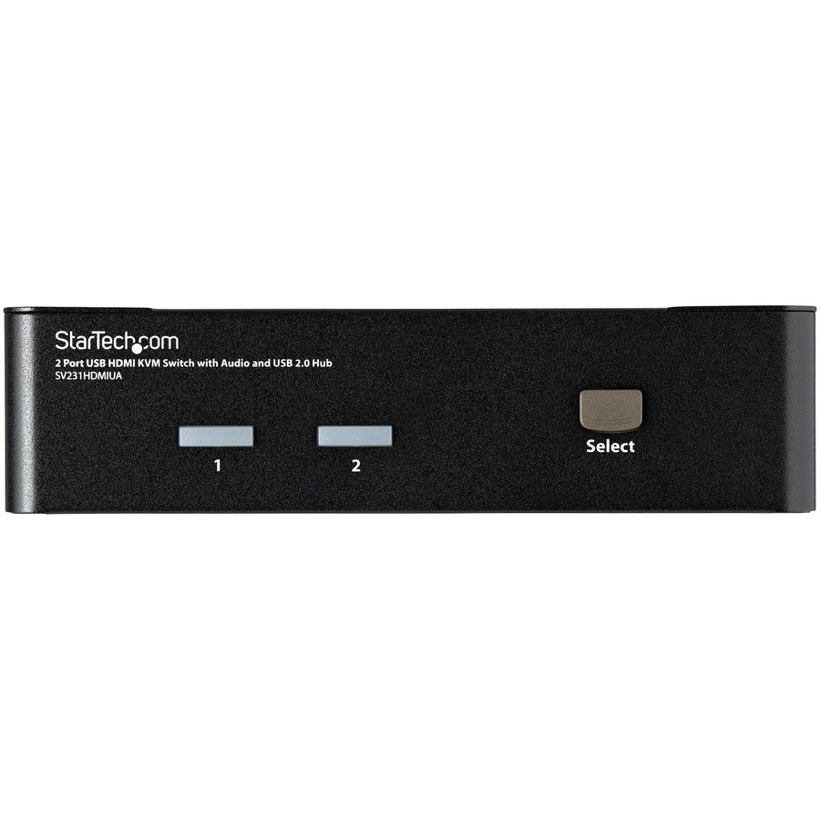 StarTech.com 2 Port USB HDMI KVM Switch w/ Audio & USB 2.0 Hub SV231HDMIUA