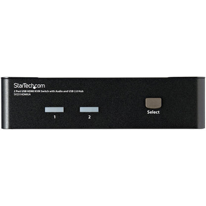 StarTech.com 2 Port USB HDMI KVM Switch w/ Audio & USB 2.0 Hub SV231HDMIUA