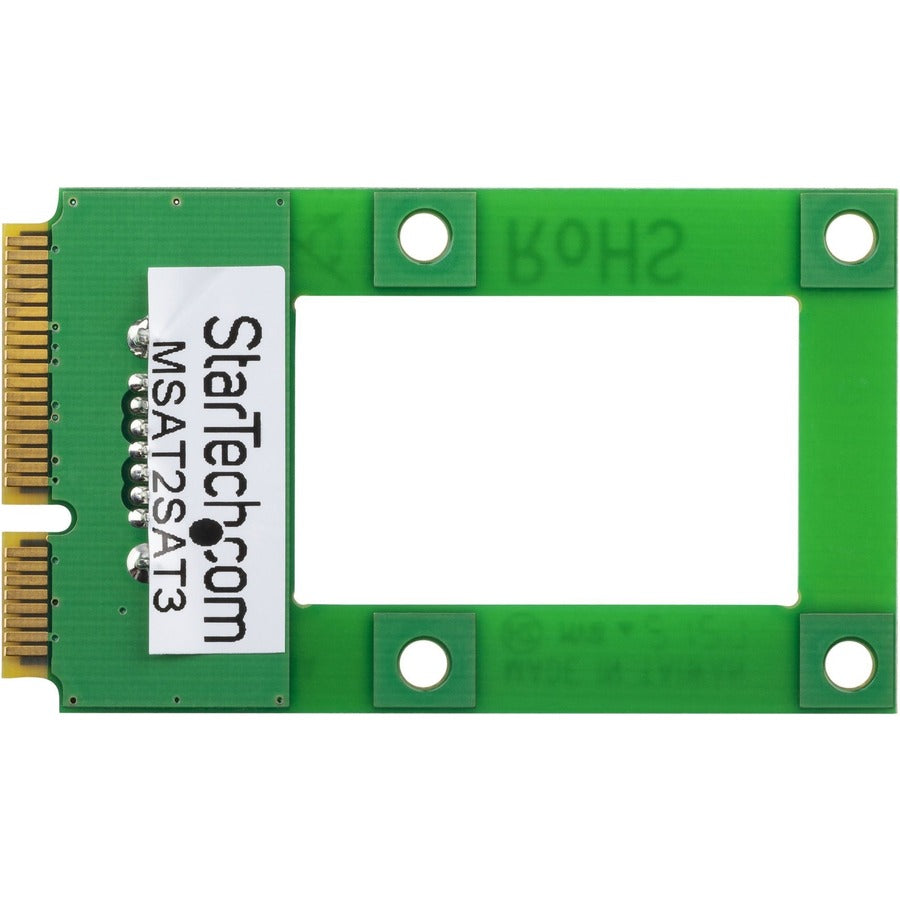 StarTech.com mSATA to SATA HDD / SSD Adapter - Mini SATA to SATA Converter Card MSAT2SAT3